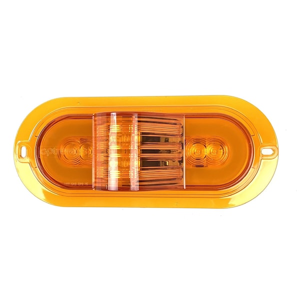 Glolight 6-Led 6in. E-Rated Mid-Ship Turn Signal And Intermediate Marker Light With